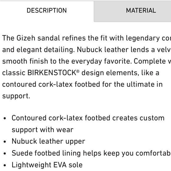 NWOT Birkenstock Gizah Thong Slides in Navy Blue Leather - Picture 7 of 7